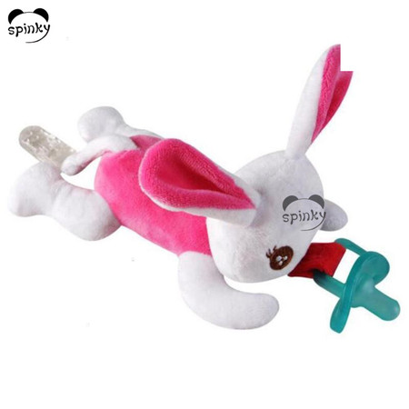 Baby Pacifier With Rabbit Soft Toy